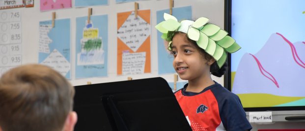 girl doing public speaking