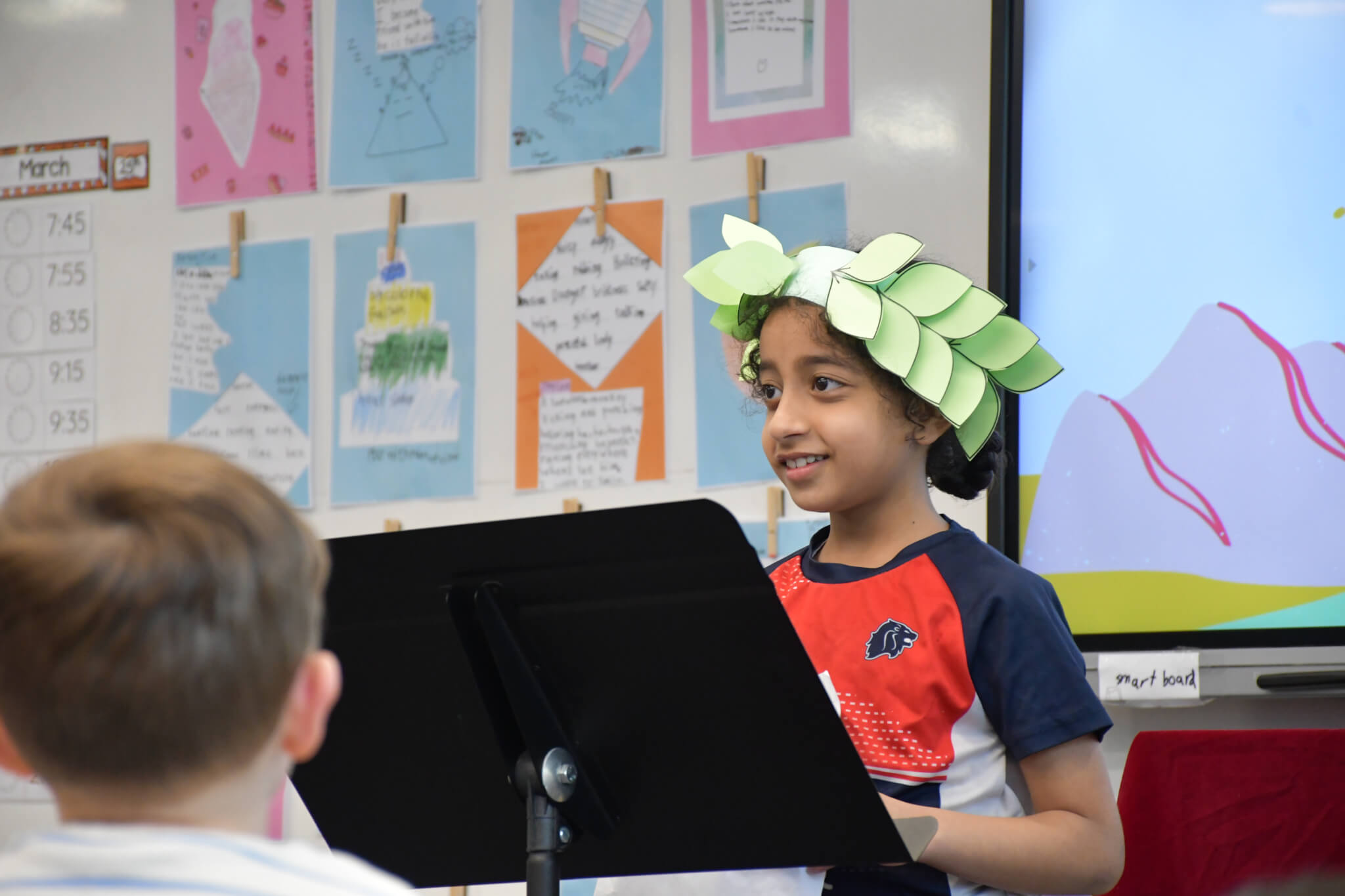 girl doing public speaking