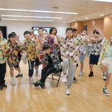 children dancing in class